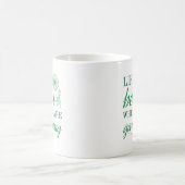 Das Leben ist besser Gärung Kaffeetasse (Mittel)