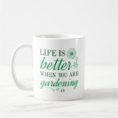 Das Leben ist besser Gärung Kaffeetasse (Links)