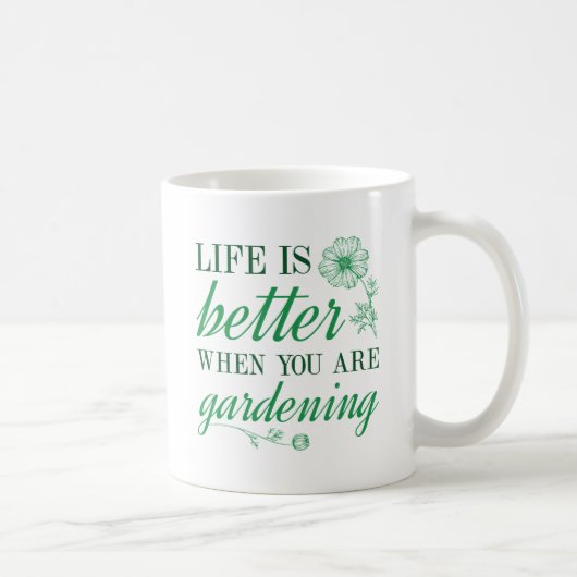 Das Leben ist besser Gärung Kaffeetasse (Rechts)