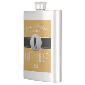 Das Leben ist besser Golfspielen Mit Monogramm Gel Flachmann (Links)