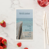 Das Leben ist besser im Beach Paper Handtuch Serviette (Beispiel)
