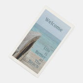Das Leben ist besser im Beach Paper Handtuch Serviette (Ecke)