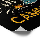 Das Leben ist besser im Campfire Funny Camper Camp Poster (Ecke)