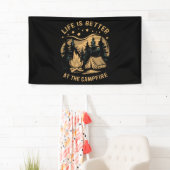 Das Leben ist besser im Campingplatz Camp-Camping Banner (Insitu)