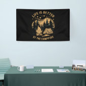 Das Leben ist besser im Campingplatz Camp-Camping Banner (Messeveranstaltung)