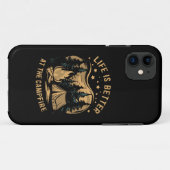 Das Leben ist besser im Campingplatz Camp-Camping Case-Mate iPhone Hülle (Rückseite (Horizontal))