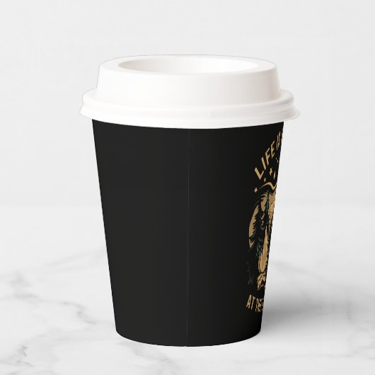 Das Leben ist besser im Campingplatz Camp-Camping Pappbecher (Rechts)