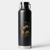 Das Leben ist besser im Campingplatz Camp-Camping Trinkflasche (Vorderseite)