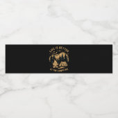 Das Leben ist besser im Campingplatz Camp-Camping Wasserflaschenetikett (Einzelnes Label)