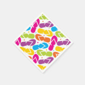 Das Leben ist besser im Flip Flops-Muster Serviette (Ecke)