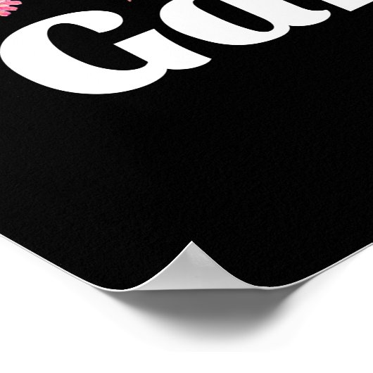 Das Leben ist besser im Garten - Zinnia Blume Poster (Ecke)