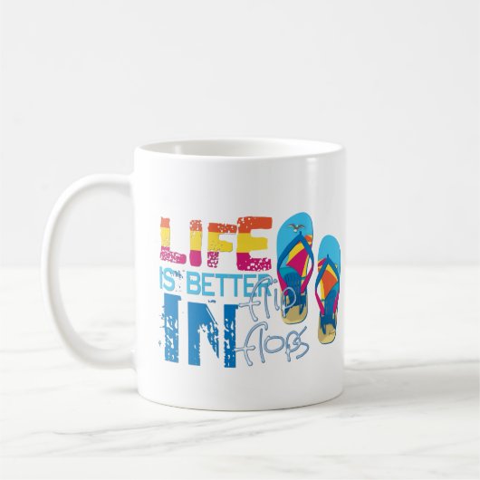 Das Leben ist besser im gedreht dreh Kaffeetasse (Links)