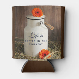 Das Leben ist besser im Land Zitat mit Milch kann Dosenkühler