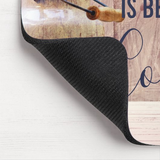 Das Leben ist besser im Land Zitat mit Milch kann Mousepad (Ecke)