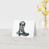 Das Leben ist besser in Boots, Cowboy Boots PERSON Karte (Gelbe Blume)