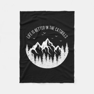 Das Leben ist besser in den Catskills New York Rei Fleecedecke