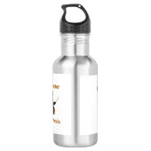 Das Leben ist besser in den Wäldern auf einer  Edelstahlflasche (Rückseite)