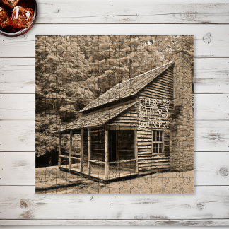 Das Leben ist besser in der alten Berghütte des La Puzzle