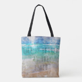 Das Leben ist besser in der BeachCanvas-Tasche Tasche (Rückseite)