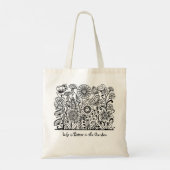 Das Leben ist besser in der Blütezeit des Gartens Tragetasche (Rückseite)