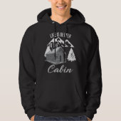 Das Leben ist besser in der Hütte Camper Hütte Hik Hoodie (Vorderseite)