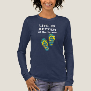 Das Leben ist besser in der Mama des tropischen St Tri-Blend Shirt