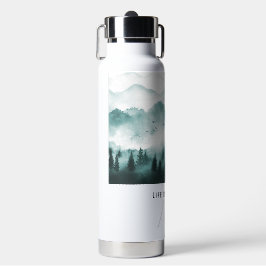 Das Leben ist besser in der Natur Foto anpassen Trinkflasche