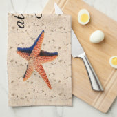 Das Leben ist besser in der Strandküche Handtuch. Geschirrtuch (Viertel Falte)