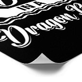 Das Leben ist besser in einem Drachenboot - Drache Poster (Ecke)