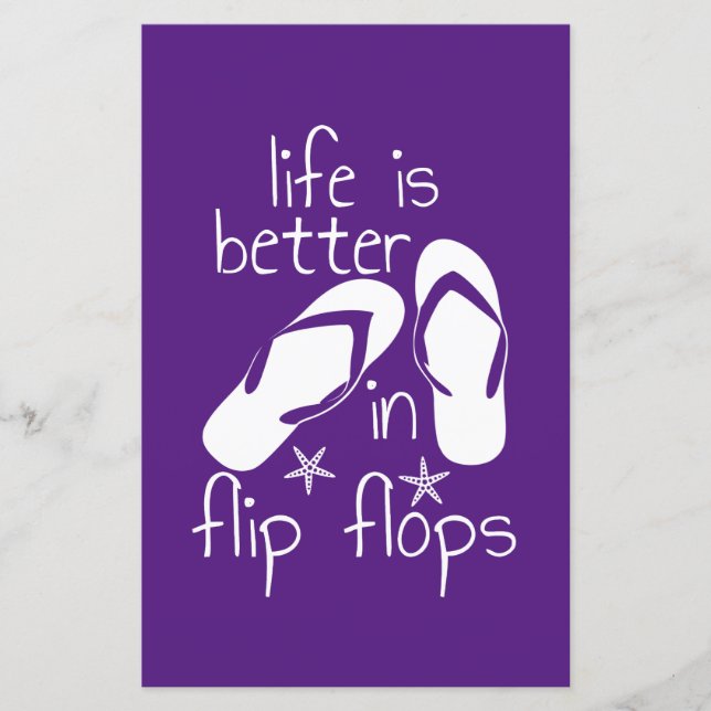 Das Leben ist besser in Flip Flops (Vorderseite)