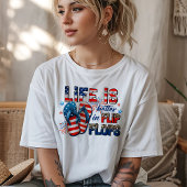 Das Leben ist besser in Flip Flops 4. Juli T-Shirt