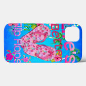 Das Leben ist besser in Flip Flops Case-Mate iPhone Hülle (Rückseite (Horizontal))