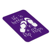 Das Leben ist besser in Flip Flops Magnet (Rechte Seite)