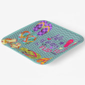 Das Leben ist besser in Flip Flops Pappteller (Gewinkelt)