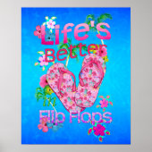 Das Leben ist besser in Flip Flops Poster (Vorne)