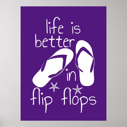 Das Leben ist besser in Flip Flops Poster (Vorne)
