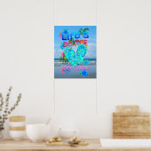 Das Leben ist besser in Flip Flops Poster (Küche)