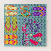 Das Leben ist besser in Flip Flops Puzzle (Horizontal)