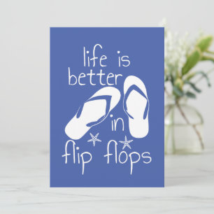 Das Leben ist besser in Flip Flops Save The Date