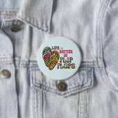 Das Leben ist besser in Flip Flops - Sommerwochen Button (Beispiel)