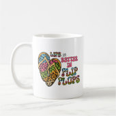 Das Leben ist besser in Flip Flops - Sommerwochen Kaffeetasse (Links)