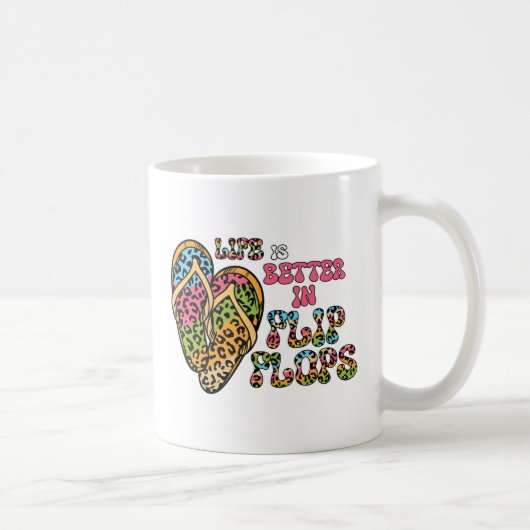Das Leben ist besser in Flip Flops - Sommerwochen Kaffeetasse (Rechts)