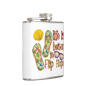 Das Leben ist besser in Flip Flops | Summer Vibes Flachmann (Rechts)