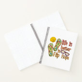 Das Leben ist besser in Flip Flops | Summer Vibes Notizblock (Innenseite)