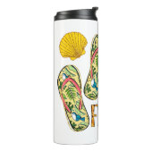 Das Leben ist besser in Flip Flops | Summer Vibes Thermosbecher (Nach links gedreht)