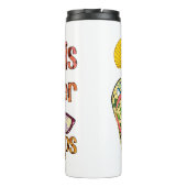 Das Leben ist besser in Flip Flops | Summer Vibes Thermosbecher (Rückseite)