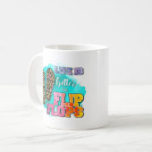 Das Leben ist besser in Flip Flops-Tasse Kaffeetasse (Vorderseite Links)