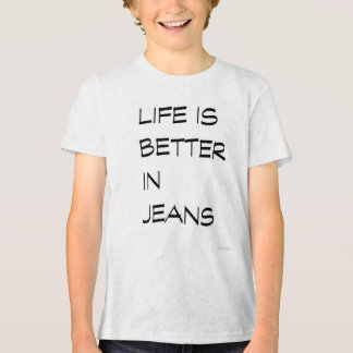 "Das Leben ist besser in Jeans" T-Shirt – Cute & T Tri-Blend Shirt