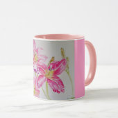 Das Leben ist besser in rosa Tasse Lippenflechte B (VorderseiteRechts)