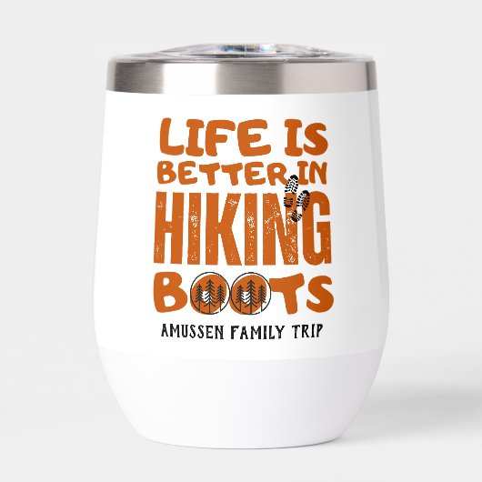 Das Leben ist besser in Wanderstiefeln (Vorderseite)